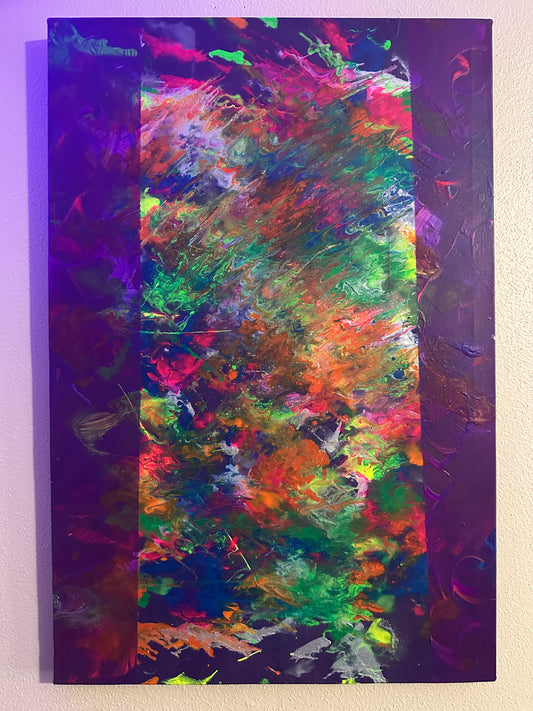 Black Light Abstract Art